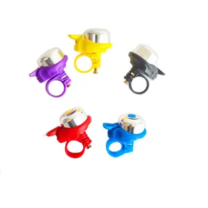 Bunte Fahrrad Mini Klingel Set, laute Daumen Hupe für Mountainbikes, 5 lebendige Farben.
