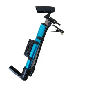 Portable mini bicycle high pressure hand pump with mounting bracket for cycling use parts.