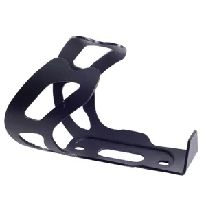 Lightweight aluminum alloy bicycle water bottle cage for mountain bikes and road cycling.