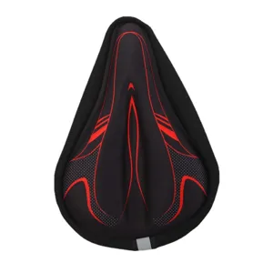 Housse de Selle de Vélo en Silicone Épaissie Coussin de Siège de VTT Absorbant les Chocs Respirant Accessoire de Cyclisme
