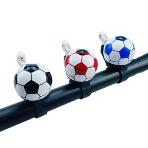 Colorful football bicycle bell kids mountain bike handlebar alert ring horn accessories