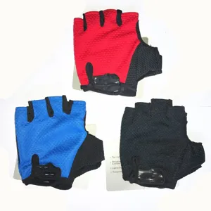 Half-finger cycling gloves sports bicycle gloves breathable mesh fitness gear items