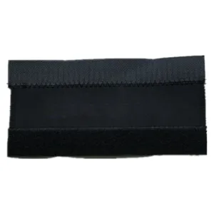 Langlebiger schwarzer Fahrrad-Kettenschutz Detail, verschleißfestes Nylon mit Klett.