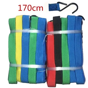 Sangle de bagage élastique pour vélo et moto 170cm tendeur élastique avec crochets