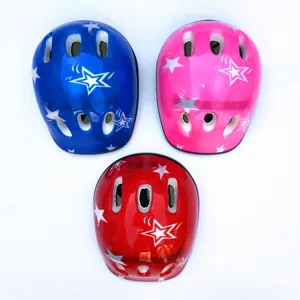 Children adjustable safety helmet for cycling skateboarding and roller skating sports use.