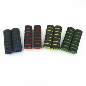 replacement foam motorcycle handlebar grips soft sponge hand grips colorful set of four