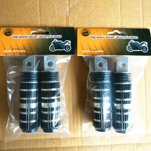 Motorcycle rear foot pedals modified aluminum alloy anti-slip foot pegs for electric bikes.