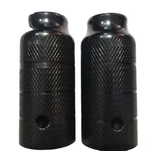 Heavy duty steel bicycle stunt pegs 38x110mm non-slip rear foot rests for BMX bikes