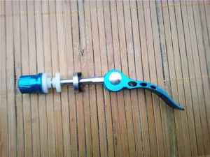 Aluminum alloy bicycle quick release seatpost skewer replacement bike accessory blue lever