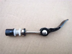 Aluminium alloy bicycle quick release skewer, durable mountain bike seatpost clamp lever.