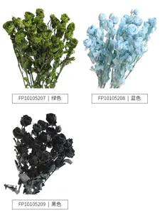 Preserved mini multi-head rose bouquet dried flowers for DIY floral arrangement crafts