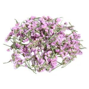 Pink dried statice flower heads for DIY crafts, epoxy resin art, and scented candles decoration.