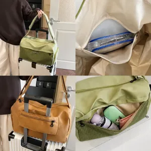 Large capacity travel sports duffel bag for women and men, lightweight weekend luggage.