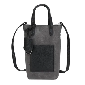 Women mini vertical crossbody phone bag leather shoulder bag stylish daily handbag main