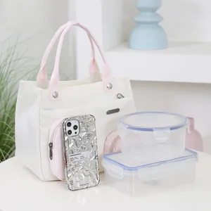 Fashionable mommy tote bag for women, fresh style casual handbag and shoulder bag for daily use.