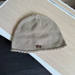 Koreanische gestrickte Beanie Mütze für Damen, Herbst Winter warme kuschelige Wollmütze.