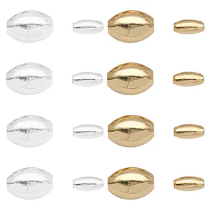 Gold and silver metal spacer beads for DIY handmade necklace bracelet jewelry making