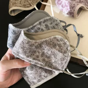 Winter plush leopard print warm face mask windproof thickened breathable cycling protection mask