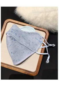 Masque facial d'hiver en tricot, mouchete, respirant en 3D, protection contre le vent froid.