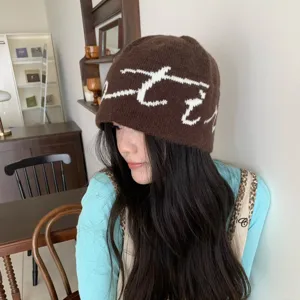 Korean minimalist knitted beanie for women and men, soft casual winter warm skull cap hat.