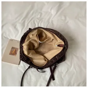Retro Damen Leopardenmuster Tote Bag, lässige Pendler Umhängetasche, stilvolle Underarmtasche.