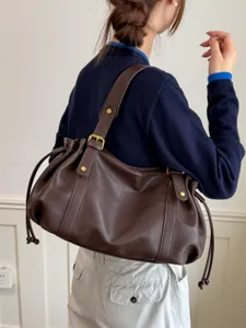 Koreanische Mode slouchy Shopper Tasche Damen große Kapazität Schultertasche Handtasche