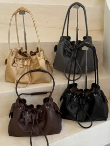 Koreaans minimalistische tote tas stijlvolle schoudertas grote capaciteit emmertas