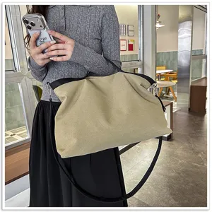 Casual canvas totebag voor dames, grote capaciteit, forensische schouder- en crossbodytas.