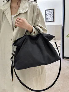 Casual canvas shopper tas voor dames, grote schoudertas crossbody voor dagelijks werk en stijl.