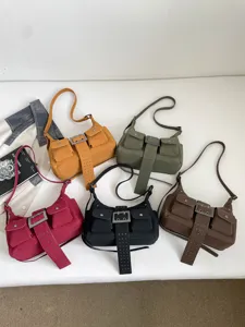 Vintage y2k stijl vrouwen schoudertas multi zak trendy chic crossbody tas dagelijks chic