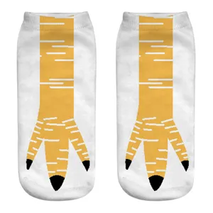 Neuheit 3D bedruckte Tierkralle Knöchelsocken für Herren und Damen lustige Freizeitkleidung