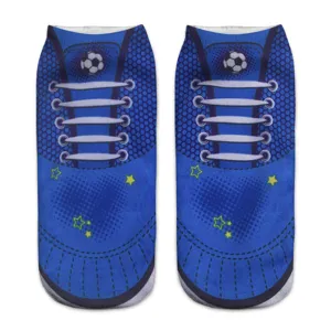 Calzini novità stampati in 3D sneaker per uomo donna calzini sportivi caviglia divertenti