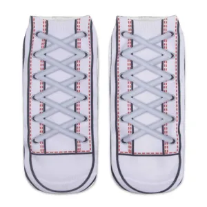Simpatiche calze stampate in 3D con scarpe di tela per uomo e donna, design casual unico.