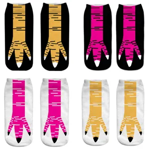 Unisex Neuheit Tierpfote Druck Socken 3D Digital Gedruckt Lustige Kurze Crew Socken Atmungsaktive Weiche Polyester Socken