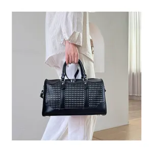 Modieuze retro opengewerkte handtas grote capaciteit casual schoudertas voor vrouwen