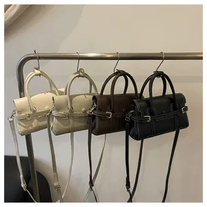 Vrouwen vintage woon-werkverkeer handtas schouder crossbody tas stijlvolle lederen tas