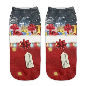 Cute Christmas 3D print socks winter holiday festive gifts cozy fashion footwear soft socks