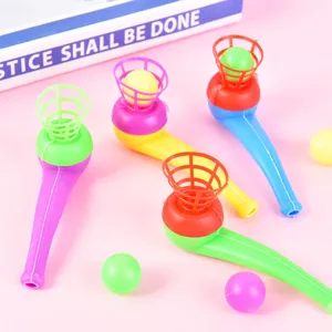 Classic Nostalgic Traditional Plastic Suspension Blow Ball Toy Fun Educational Interactive Toy For Kids Party Play