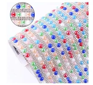 Self-adhesive rhinestone strip bling crystal ribbon for DIY crafts phone box shoes decoration