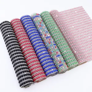 Ceramic Rhinestone Self Adhesive Sticker Roll DIY Crafts Decal Sheet For Phone Box Shoes Bag Decoration