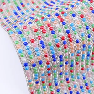 Colorful rhinestone self-adhesive strip DIY crystal diamond sticker for crafts decoration