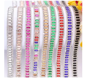 DIY Self Adhesive Rhinestone Trim Crystal Diamond Ribbon For Craft Clothes Decoration