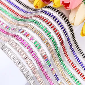 Self-Adhesive Rhinestone Strip Crystal Glass Diamond Ribbon Trim For DIY Crafts Clothing Accessory Decorative Border