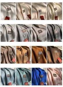 Minimalistische einfarbige Kunstkaschmir Schal Winter warmer Schal Paar Mode Accessoires