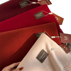 Klassischer einfarbiger Kaschmir-Gefühl Winterschal für Damen, eleganter großer Schal.