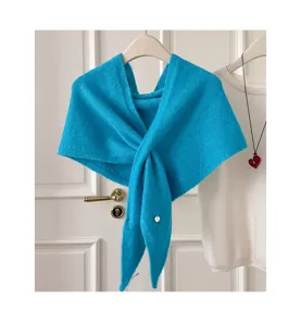 Koreanischer Strick Dreiecktuch Schal, vielseitiges warmes modisches Damen Accessoire.