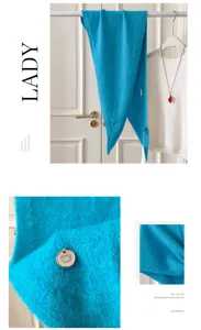Koreanischer Stil gestricktes Dreiecktuch Schal Überbekleidung Damen warme Halskrause