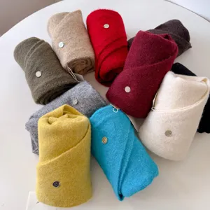 Koreanischer Strick Dreieck Schal Damen Winter warmer multifunktionaler Schal vielseitiges Lätzchen