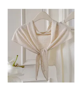 Koreanische einfarbige Strick-Dreieckstuch modische Winter Damen Halskrause Schal