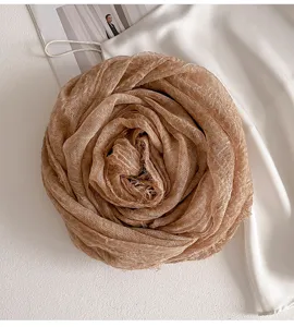 Damen einfarbiger Tencel-Wolle Schal, Herbst Sonnenschutz Schultertuch, elegante Fransen.